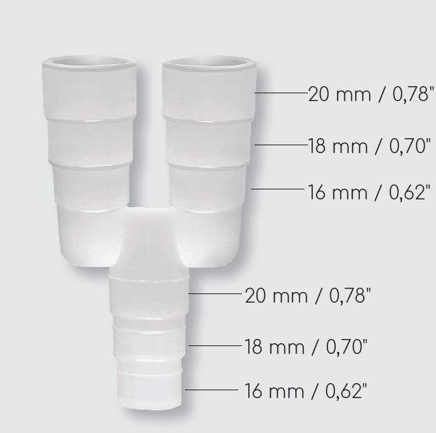 Raccord 3 voies universel condensats