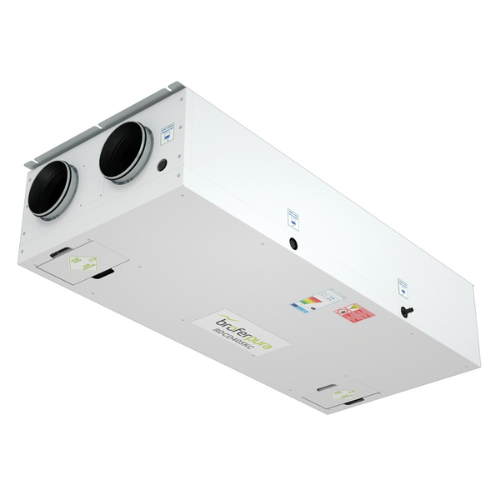 VMC double-flux résidentielle - plafonnier - 350m³/h - 100 Pa avec batterie électrique 1.5kW embarquée 