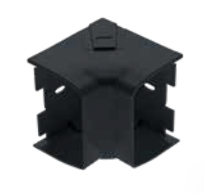 Coude intérieur  90° for CCD.80 Noir (6pcs/boite)