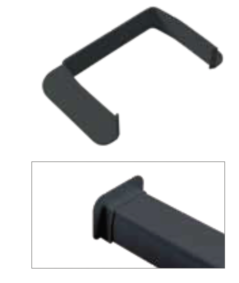 Rosette Murale Optimal-80 NOIR (10pcs/boite)